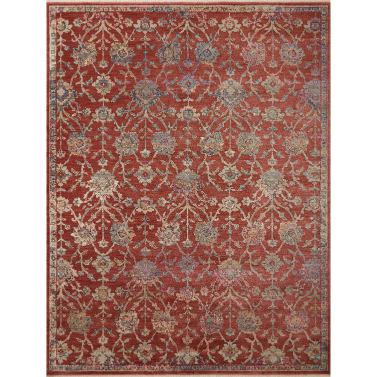 Tapis oriental rouge / or
