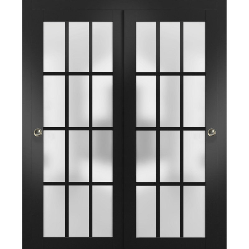 Portes coulissantes en verre givré Felicia, 60 po x 96 po
