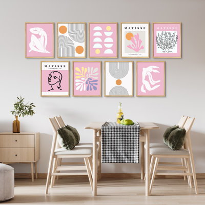 "Mid Century Modern Rose Matisse Boho