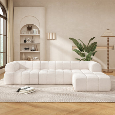 Canapés modulaires en mousse Compression de 122 pouces, chaise spacieuse moderne pour la maison