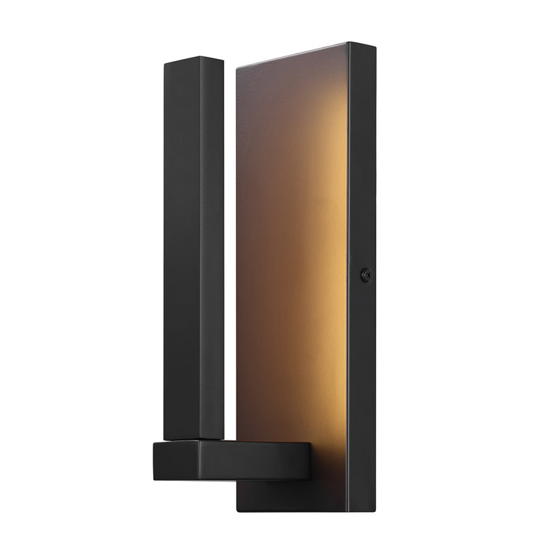 10-Watt LED Integrated Outdoor Wall Sconce, 12" Height, 650 Lumens, 2700 Kelvin