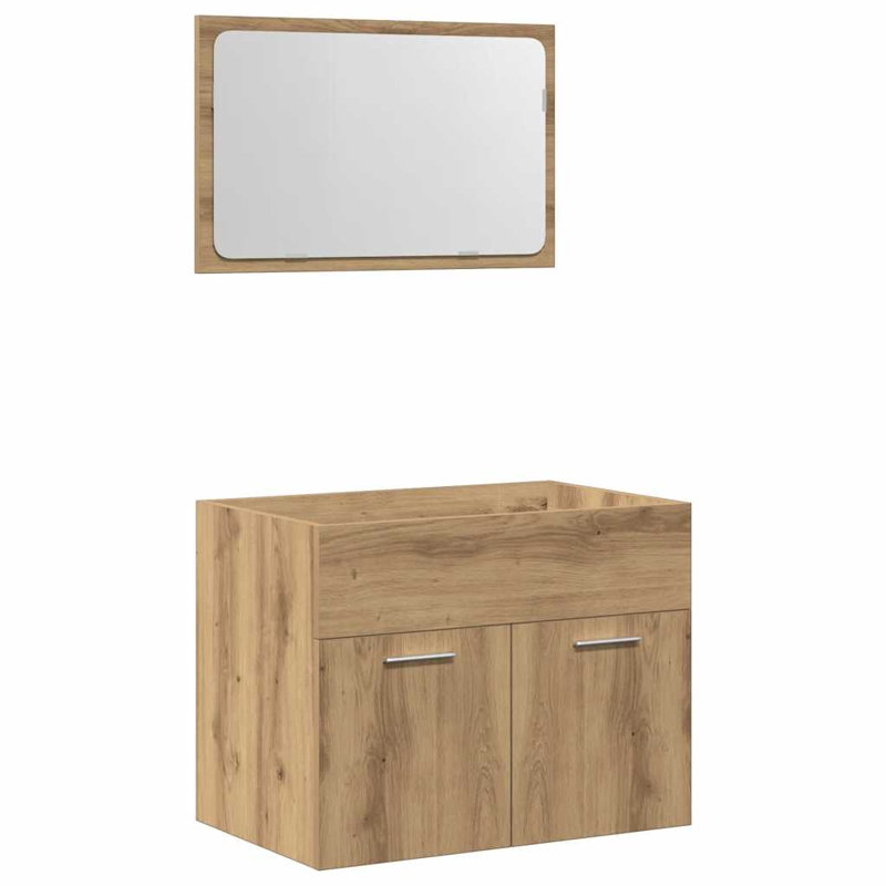 Bathroom Suite, Light Wood