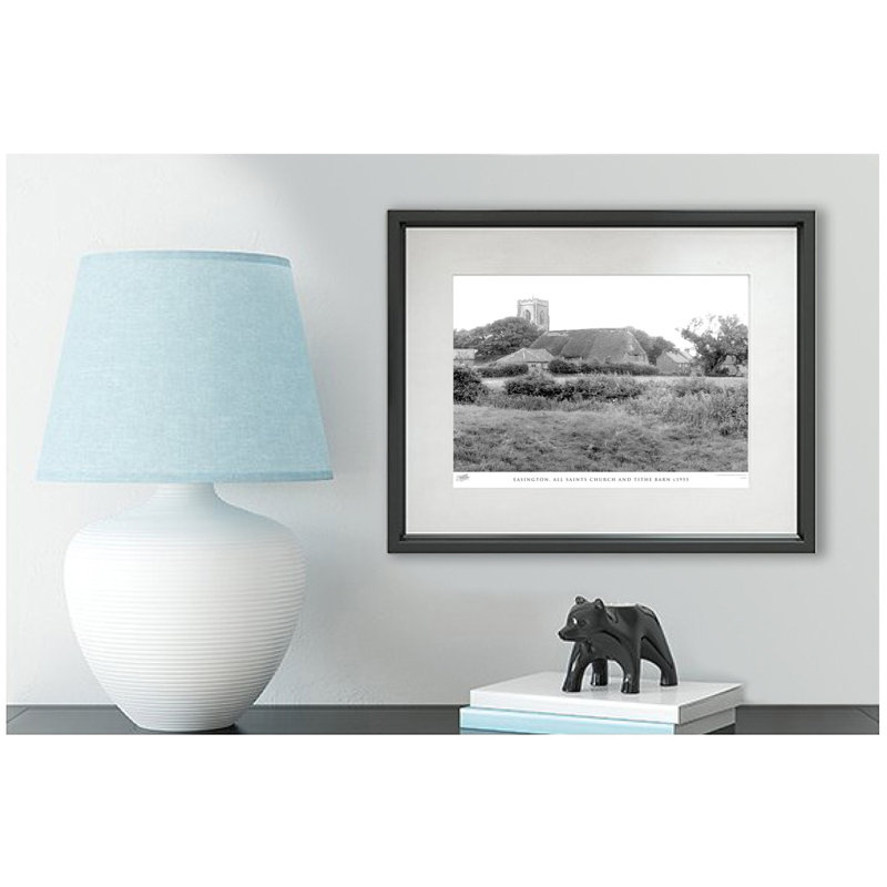 Easington, All Saints Church And Tithe Barn C1955 by Francis Frith - Single Picture Frame Print, 60cm H x 80cm W x 2.3cm D