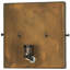 Applique murale carrée 1 lumière en pin
