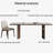 Solid Wood and Sintered Stone Dining Table set-102629599