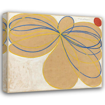 "The Seven-Pointed Star No. 1" by  Hilma Af Klint - Gallery Wrap Canvas Wall Art
