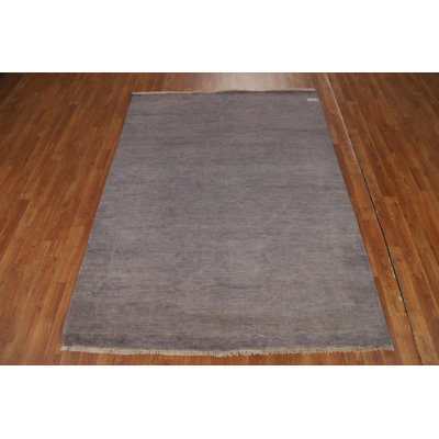 Gray Modern Gabbeh Oriental Rug 5x7