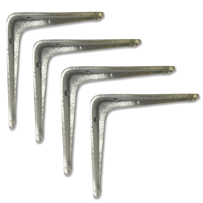 Support tablette en l, Métal antique