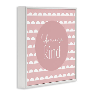 You Are Kind Affirmation Framed Giclee, design by Christine Simpson Art