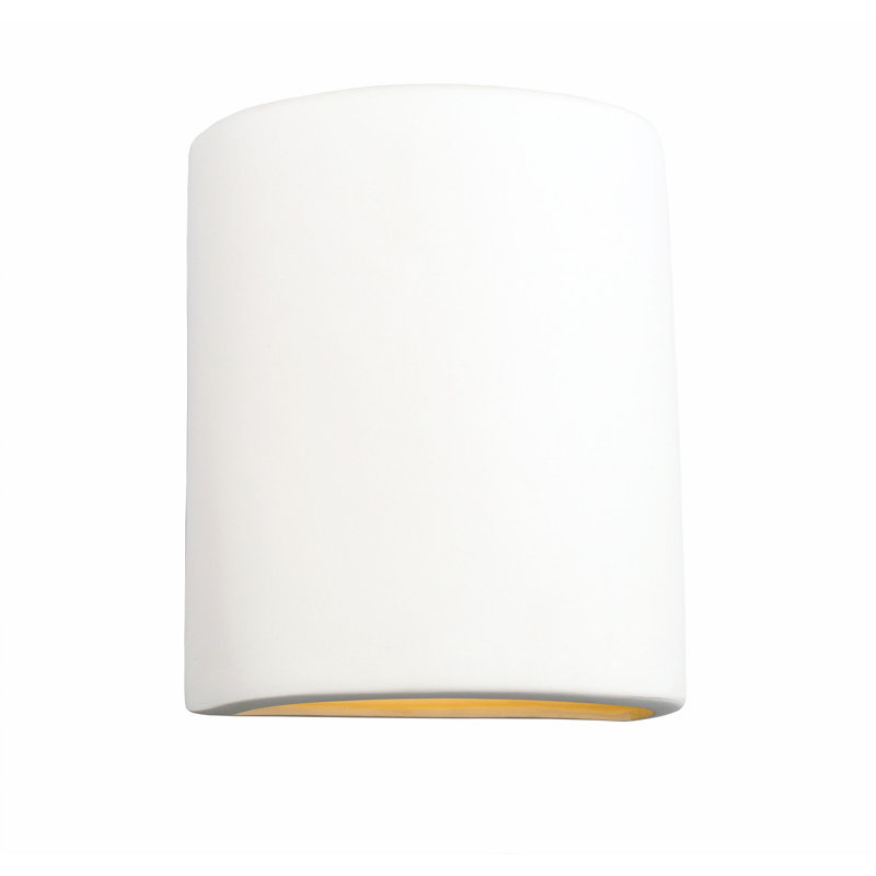Lampe murale d'extérieur en céramique Charny, ampoule DEL incluse, H 10 po x l 8 po x P 5 po, Blanc