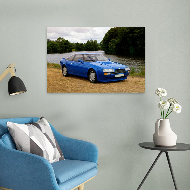 «Aston Martin Vantage Zagato V8» de 1990 par art mural classique, H 16 po x l 24 po