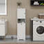 Armoire de trieur de linge inclinable à un compartiment et une porte - Blanc