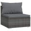 Ensemble modulaire de patio de 27,6 po de largeur avec coussins