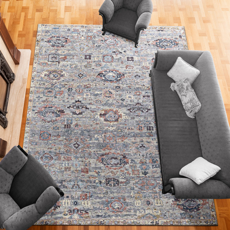 Handmade Wool Area Rug, Rectangle 6' x 9'