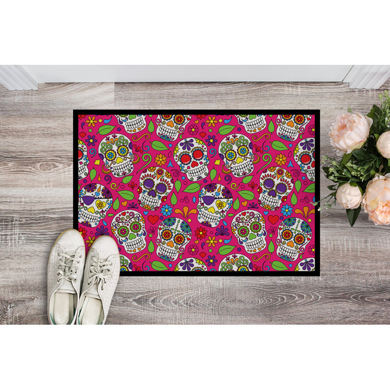 Tapis d'intérieur antidérapant, Rose, Rectangle 24 po x 36 po