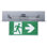Enseigne de sortie / éclairage de secours vert pour homme courant Runing Combo