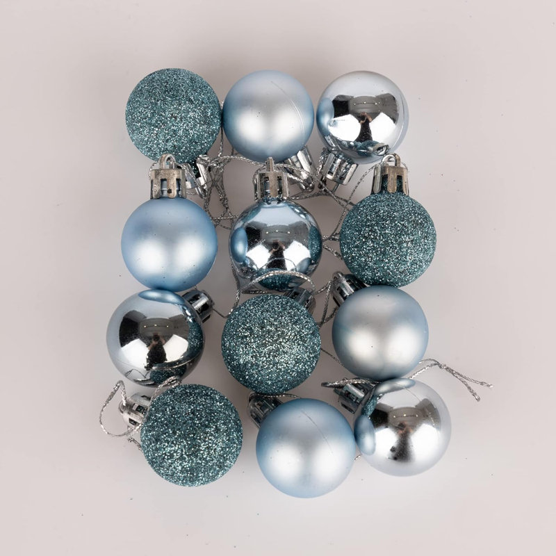 Polyvinyl Chloride (PVC) Bauble, 3cm H x 3cm W x 3cm D, Blue