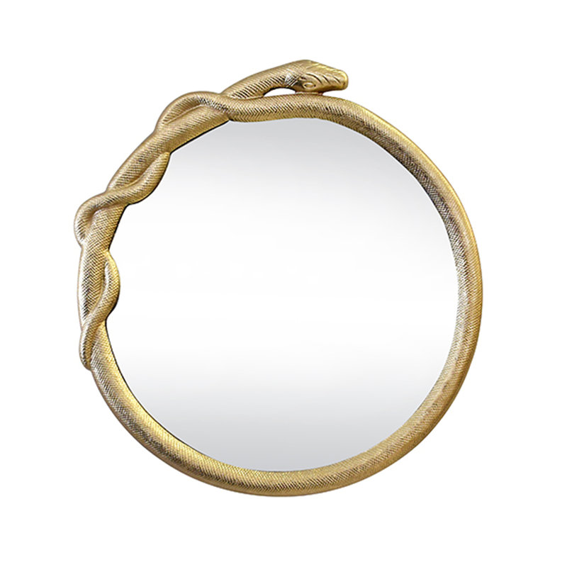Lucius Round Metal Mirror