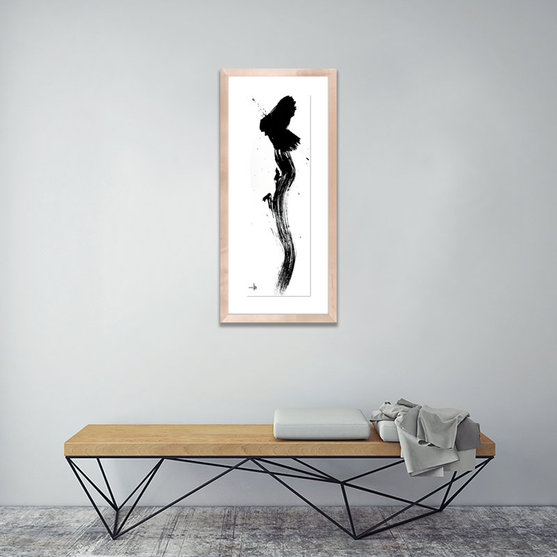 Frivolous Print by Johan Gert Manschot, Natural, 48" H x 20" W x 2.5" D