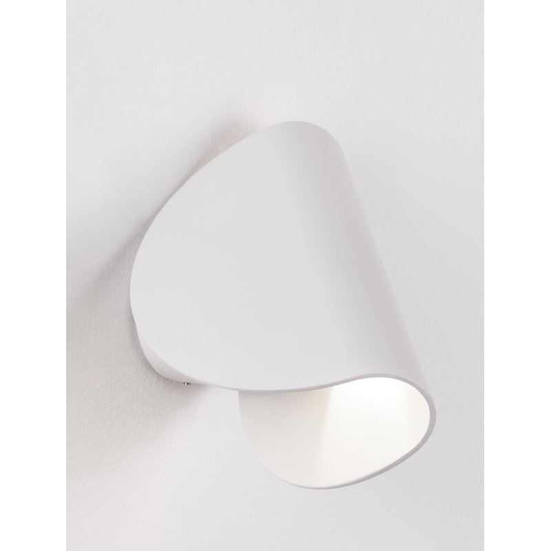 White Integrated LED Outdoor Flush Mount