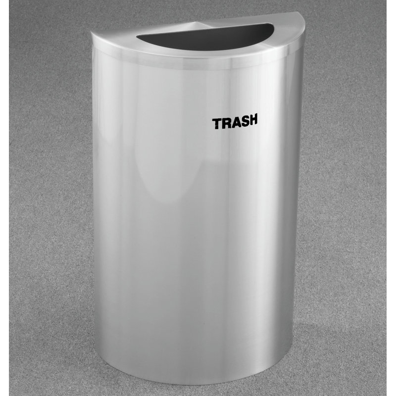 Poubelle 14 gallons RecyclePro, Aluminium satiné
