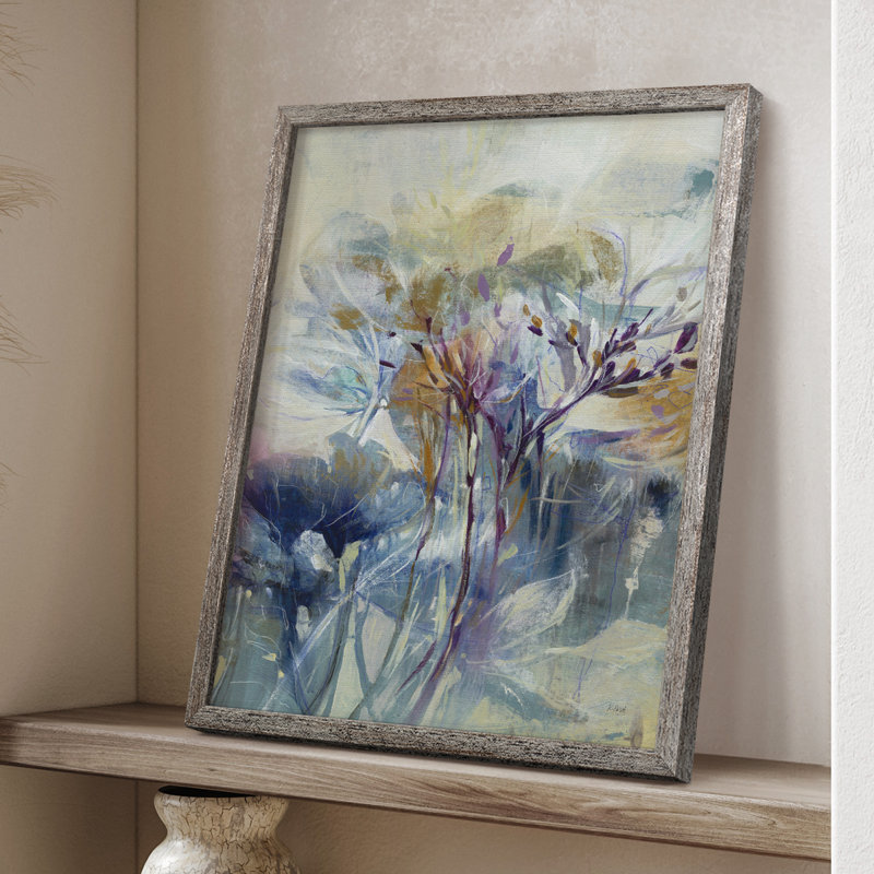 Meadow Saffron II Framed Print - Solid Wood, 11" H x 9" W