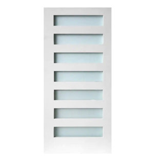 Porte standard en verre satiné