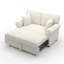 Canapé-lit en chenille avec coussin amovible-1171106372