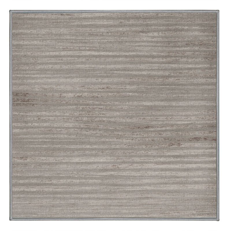 Tapis abstrait gris lavable à la machine, Carré 7 pi