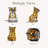 Cute Cat Tiffany-Style Stained Glass Table Lamp