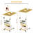 23.62'' W Laptop/Tablet Storage Cart with Wheels