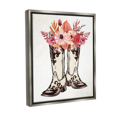 " Rodeo Boot Bouquet Floater Frame " by Kim Allen