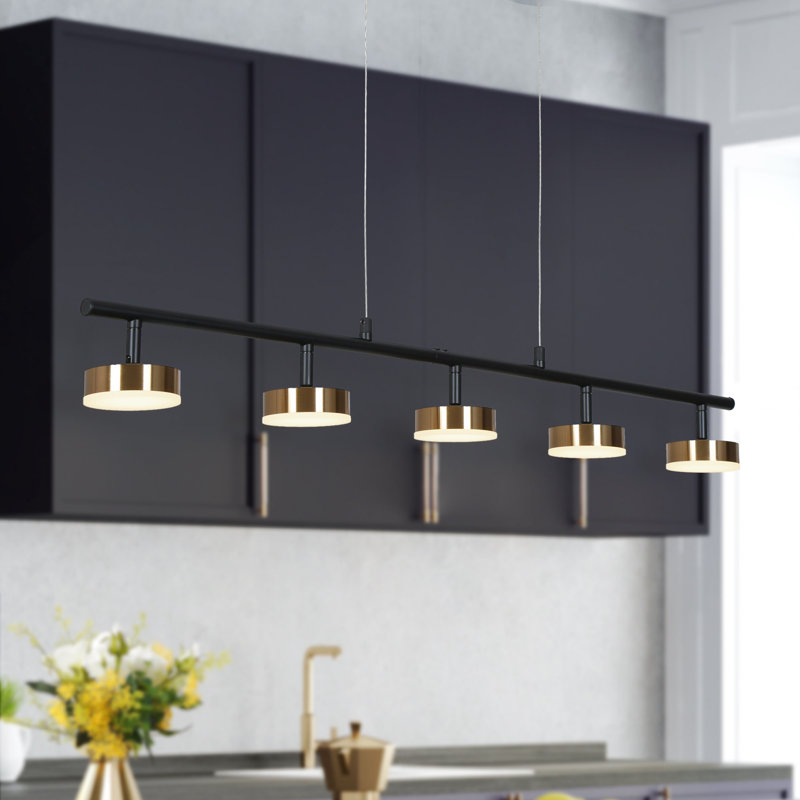 Essinger 5 - Light Kitchen Island Linear LED Pendant