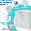 Meuble-lavabo de 30 pouces avec lavabo en céramique et beaucoup de rangement - le choix parfait pour les petites salles de bain-130246380