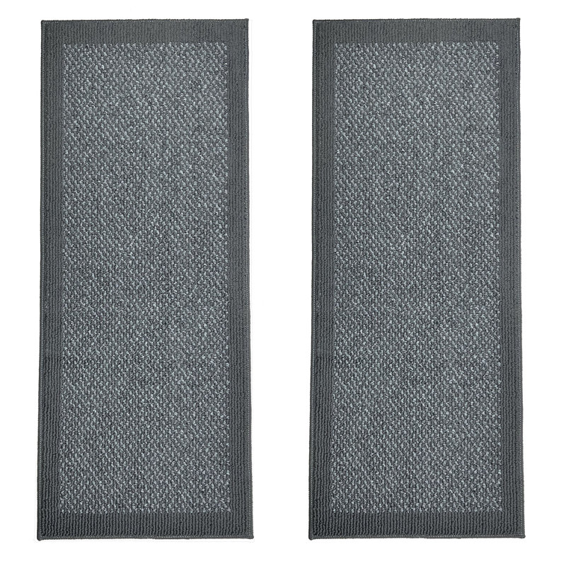 Tapis de cuisine Ebern Designs FX32, Gris, L 47 po x l 24 po