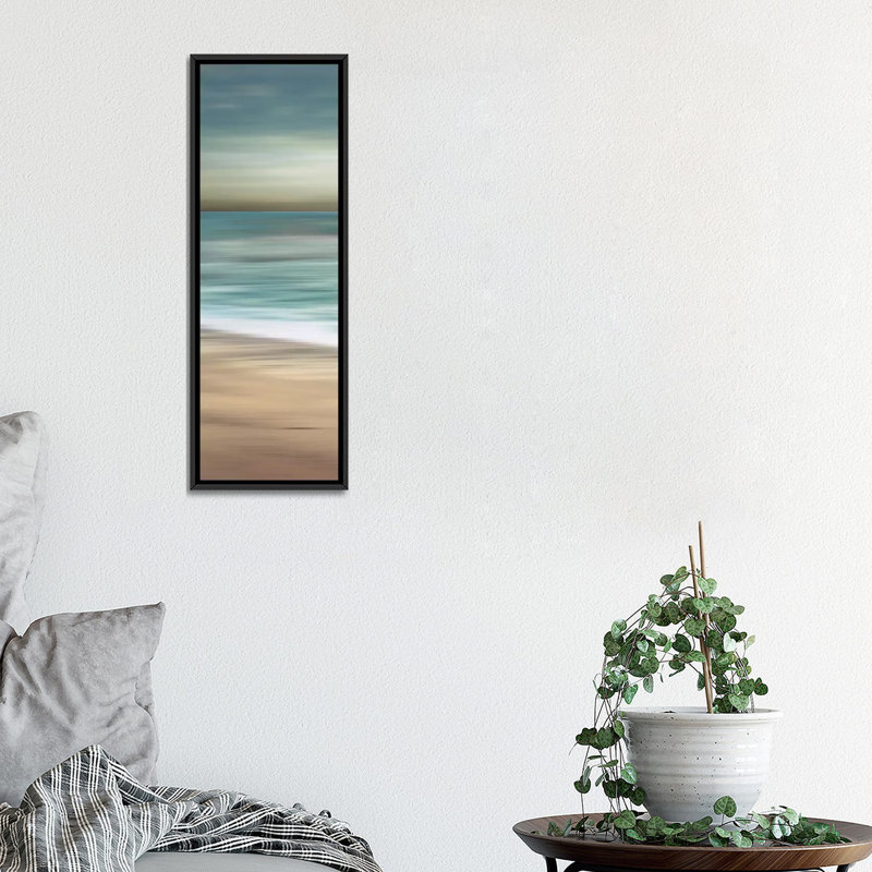 «Ocean Calm I», impression sur toile, H 36 po x l 12 po x P 1,5 po, Toile avec cadre noir