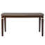 Ensemble de salle à manger rectangulaire 6 places, en bois massif, comprenant 4 chaises et une banquette. Parfait pour :