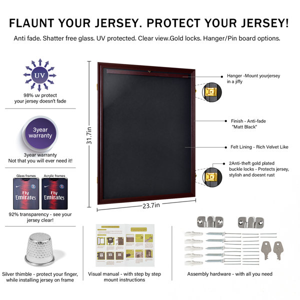  Los Angeles Lakers Black Framed Team Logo Jersey Display Case -  Basketball Jersey Logo Display Cases : Sports & Outdoors