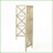 Fireplace Screen 3-Panel Iron X Pattern | Gold | Iron