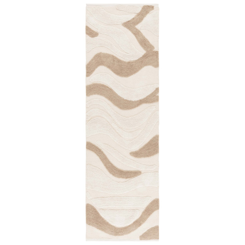 Chrisna Handtufted Recycled Cotton Abstract Rug, Runner 2'3" x 8'
