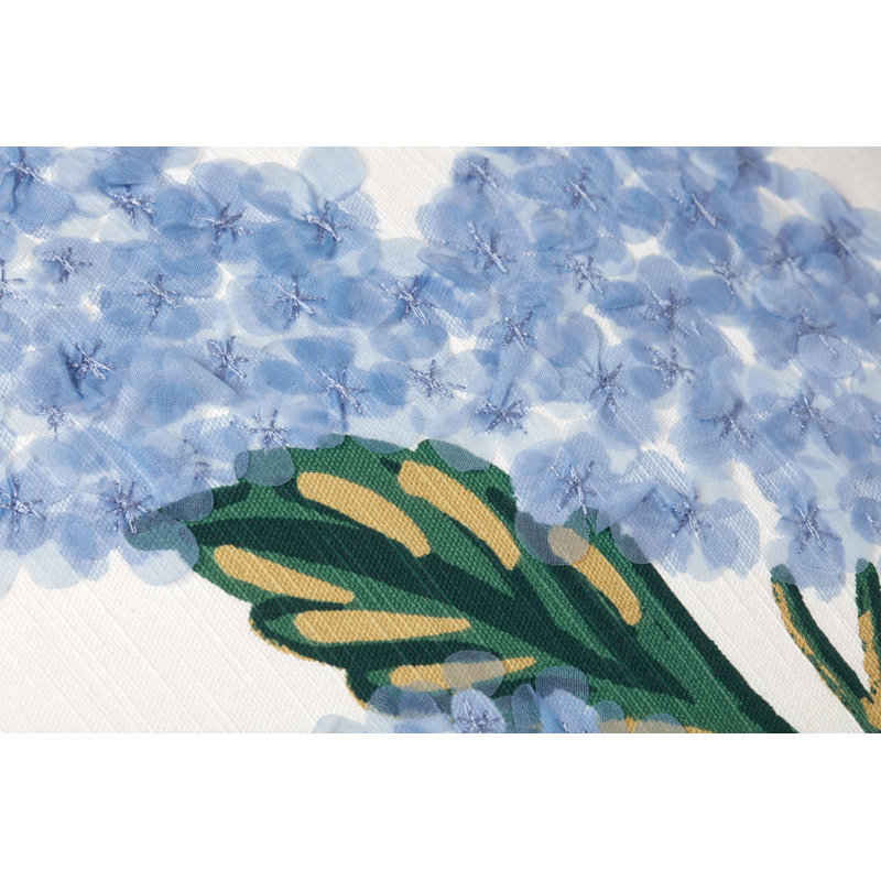Coussin 18 po x 18 po Rifle Paper Co. x Loloi PRP0015, Duvet