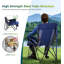 Chaises de camping pliantes surdimensionnées