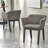 19'' H Faux Leather Upholstered Armchair