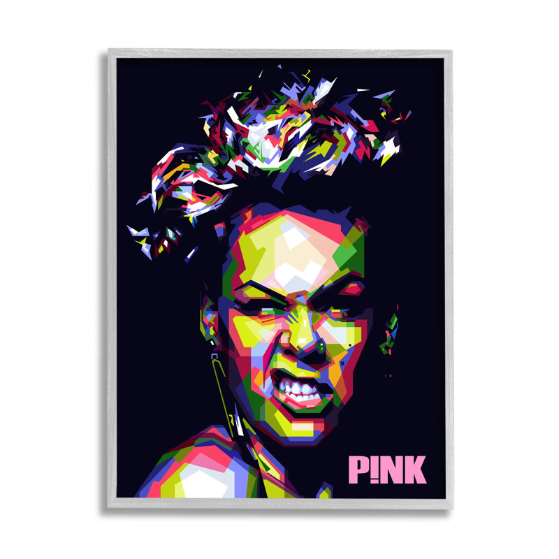 Portrait moderne rose par Birch & Ink - impression, H 30 po x l 24 po, Estampe numérique Farmhouse