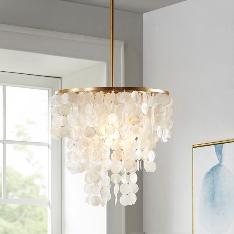 Layered Shell Chandelier Pendant Lights