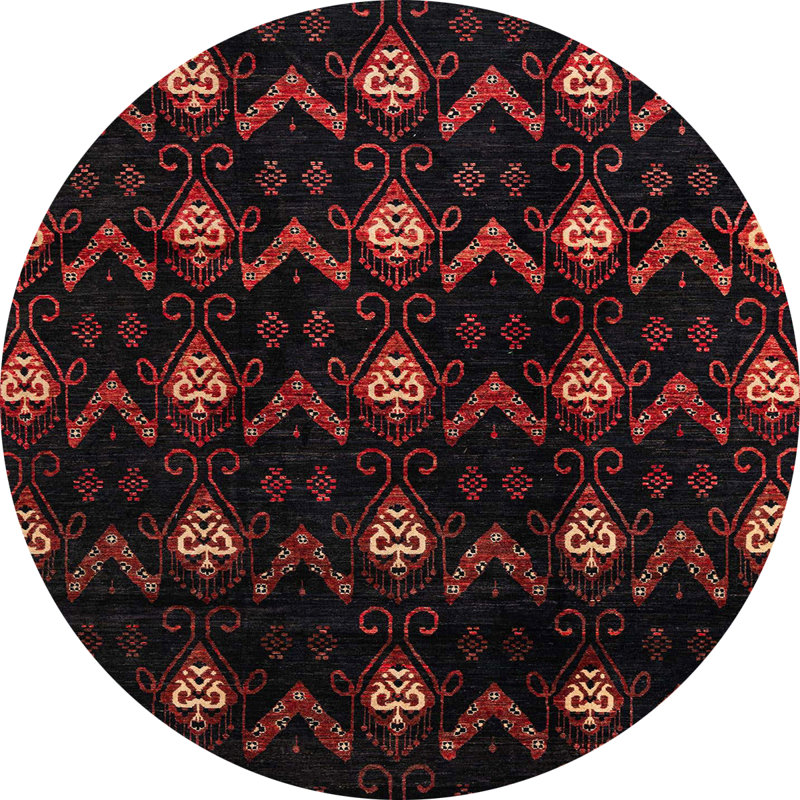 Tapis abstrait moderne 4236, Rond 3 pi