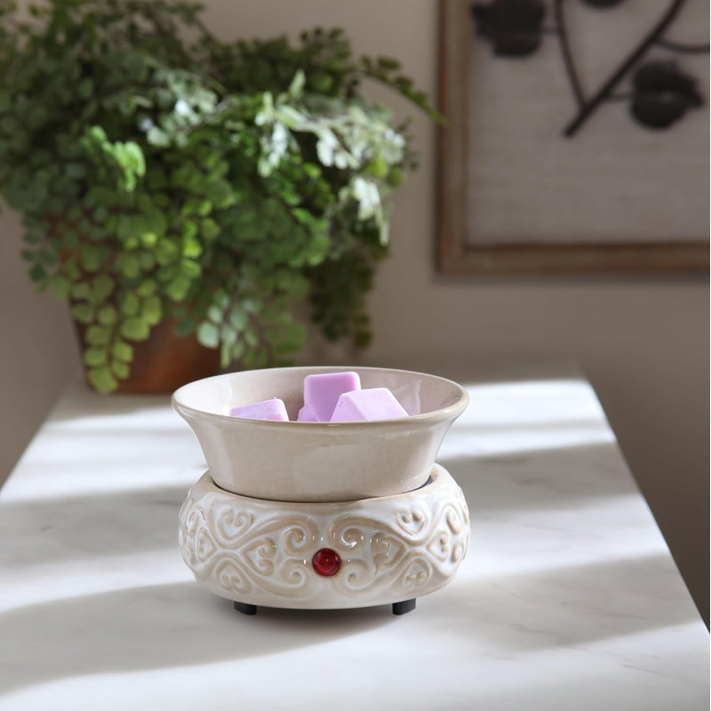 Réchaud électrique en céramique pour bougie parfumée Hosley Potpourri liquide idéal pour les spas et les huiles essentielles