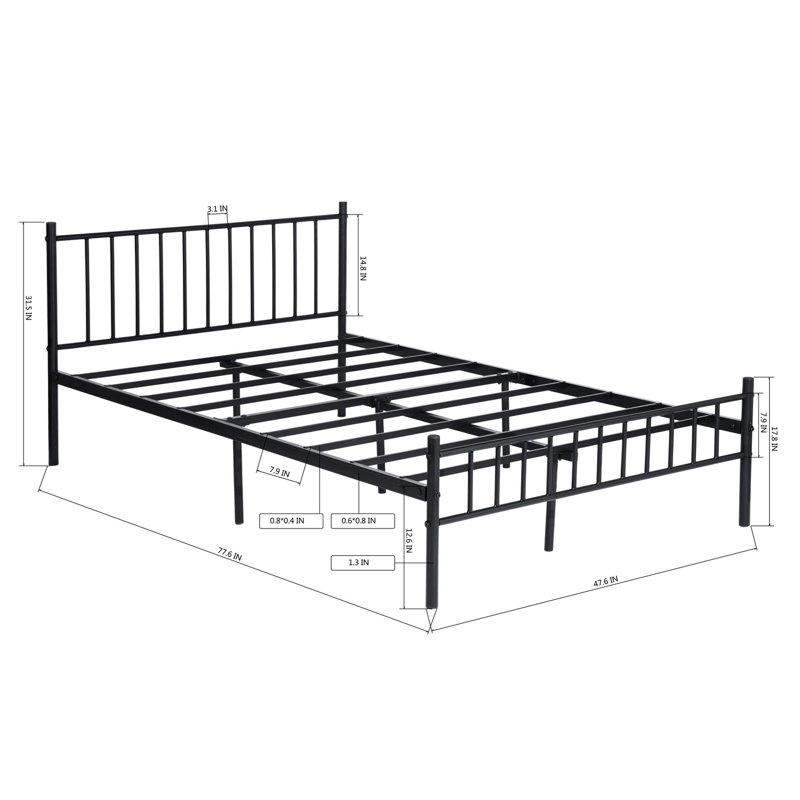 Joelle Small Double Bed Frame, Small Double (4')