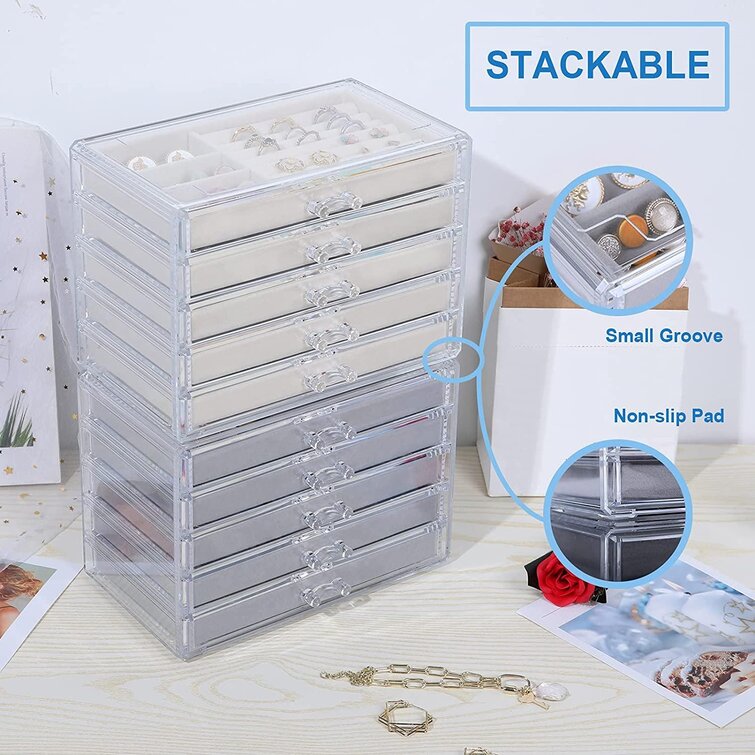 Rebrilliant Acrylic Jewelry Box + Drawers