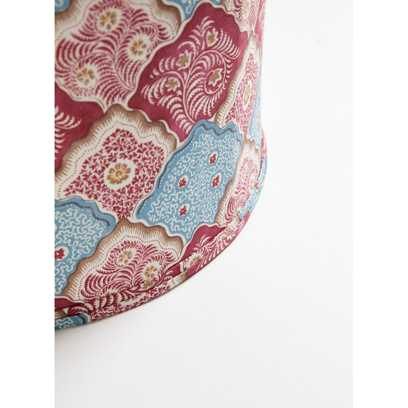 Akira Drum Lamp Shade, Peacock Rose